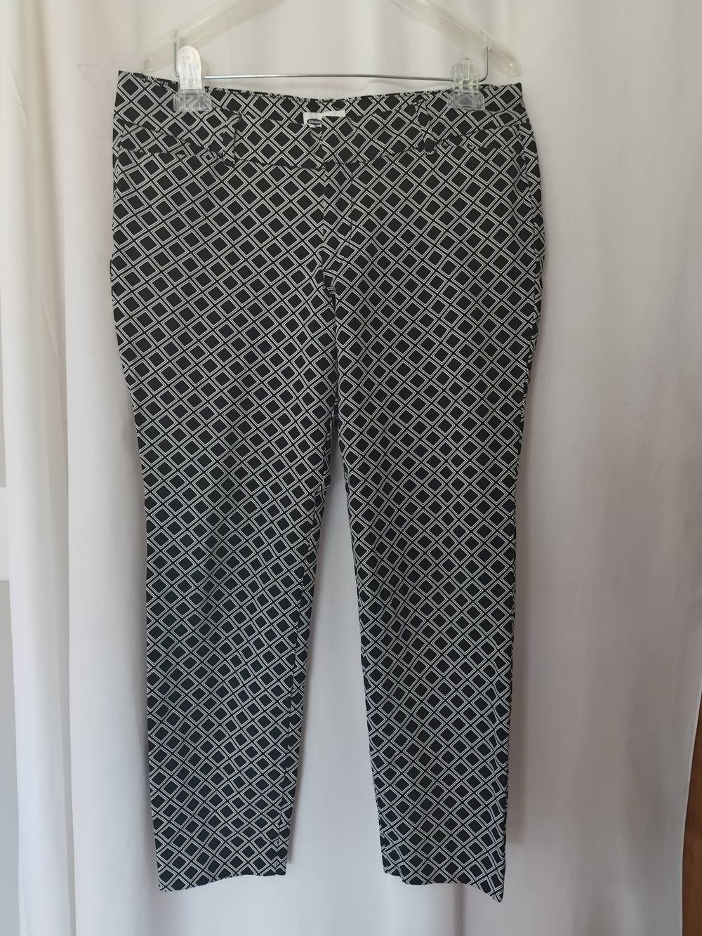 Old Navy Black & White Slim Women's Pants, Size 10